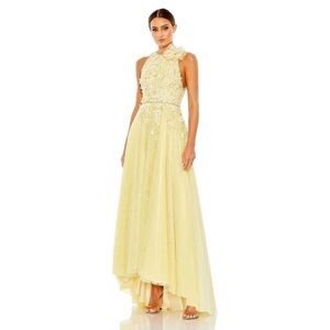Mac Duggal 11310 NWT EMBELLISHED HIGH NECK SLEEVELESS A LINE GOWN